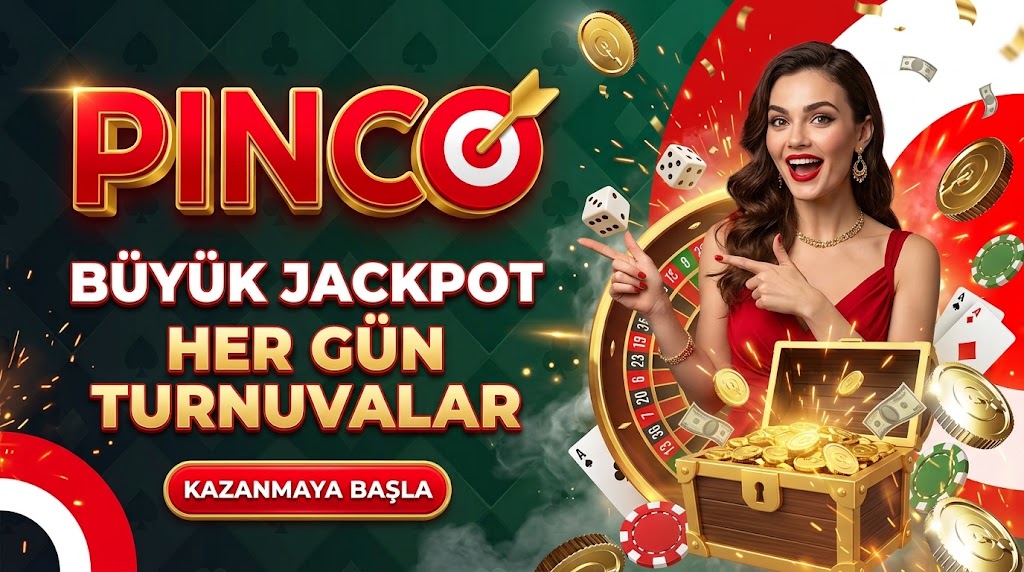 Pinco casino mobil oyun ekranı